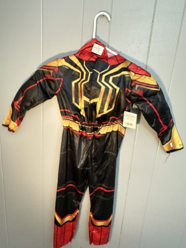 Marvel Spiderman Traje Integrado Niños Disfraz Muscular Máscara Extra Pequeño 3-4 - Imagen 4 de 4