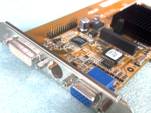 RARE ASUS V7100/5/N/32M NVIDIA GEFORCE2 MX 32MB AGP VGA CARD DVI VGA RM1-B306 - Picture 3 of 3