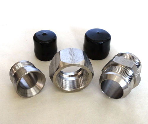 SSP 316 SS Union Fitting J24U 1 1/2" Male x 1 1/2" Male with 1 1/4" Reducer - Picture 4 of 15
