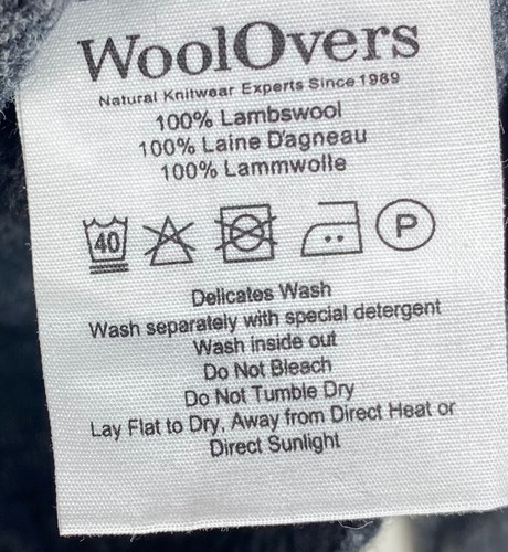 Woolovers Unisex Mens Womens Medium Turtleneck Sweater Lambs Wool Gray P - Bild 3 von 3