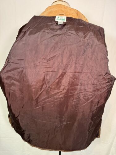 The Quacker Factory Safari Tan Leather Suede Jacket Coat Embroidered Zip Sz 2XL - Picture 6 of 20