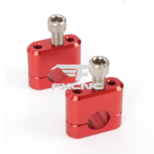 CNC 7/8"22mm HandleBar Fat Handle Bar Mounts Clamp Riser Universal Dirt Pit Bike - Picture 1 of 9