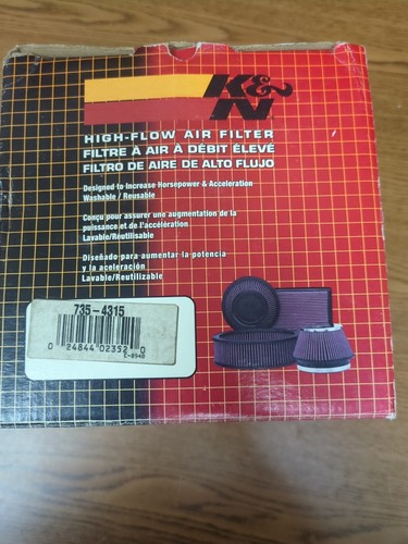 K&N 735-4315 High Flow Filter 91-94 Ford Mustang - Picture 4 of 4