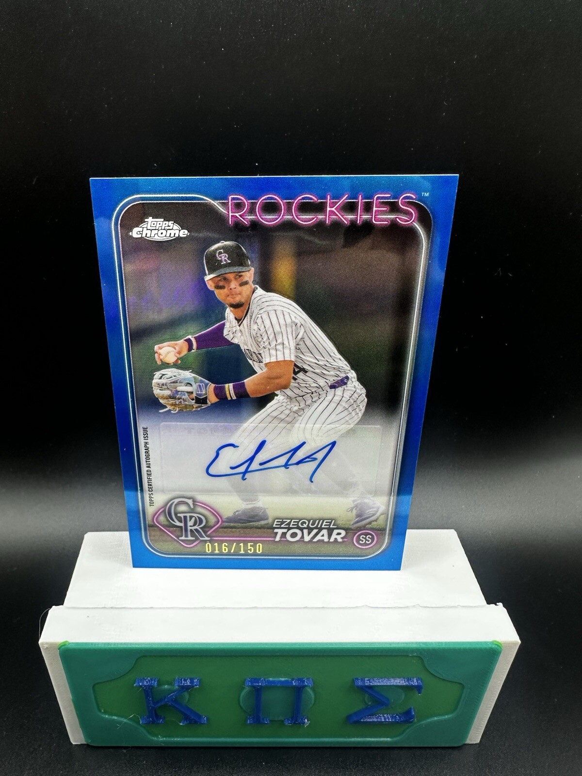 2024 Topps Chrome Update Ezequiel Tovar Blue /150 Rockies AC-ET