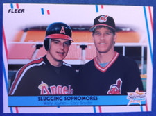 Wally Joyner / Cory Snyder 1988 FLEER SLUGGING SOPHOMORES - #622