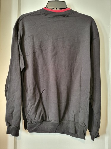 NWT Top Stitch Black/Red  Sweat Shirt Size L # 416 - Picture 2 of 3