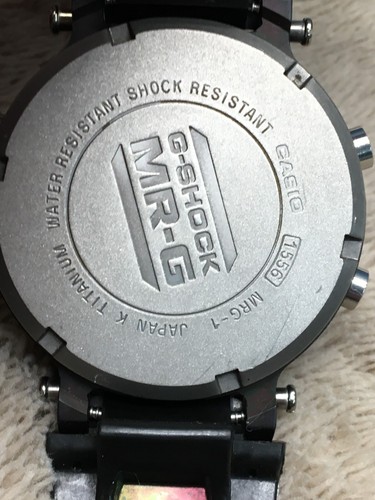 Vintage Casio Titanium G-Shock Mr. G MRG-1 Hard To Find All Black Rare - Picture 6 of 6