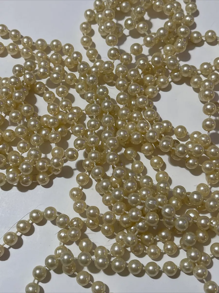 4 Ropes Of Faux Pearls For Crafting And Sewing Or Decorating