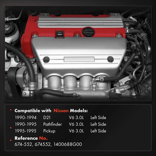 Left Exhaust Manifold w/ Gasket for Nissan D21 1990-1994 Pathfinder Pickup 3.0L - Picture 2 of 10