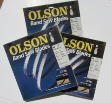 3 OLSON BAND SAW BLADES 93-1/2" X 1/4" 6-TPI SKIP TOOTH Fits 14" Delta Band Saws