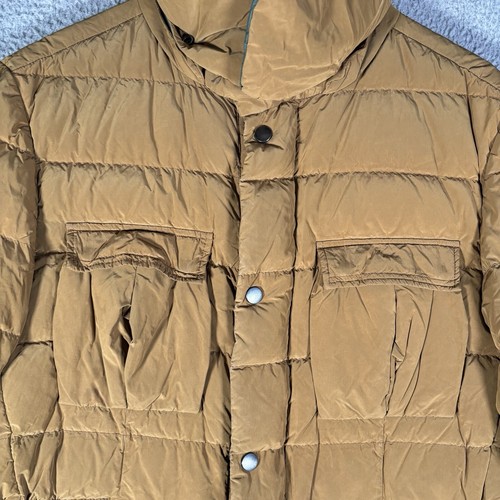 Colmar Puffer Jacket Quilted Brown Hooded Down Fill Outdoor Pockets Mens 50 - Picture 5 of 14