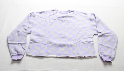 Roxy Women's Long Sleeve Kelia Cropped Sweatshirt AR8 Lavender Size XL NWT - Picture 3 of 3