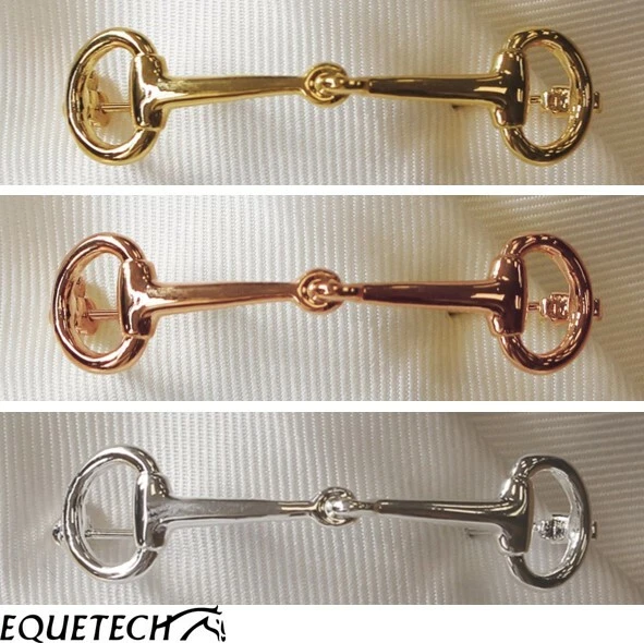 Equetech Trense Stock Pin Gold oder Versilbert Gold, Roségold & Silber - Bild 1 von 1