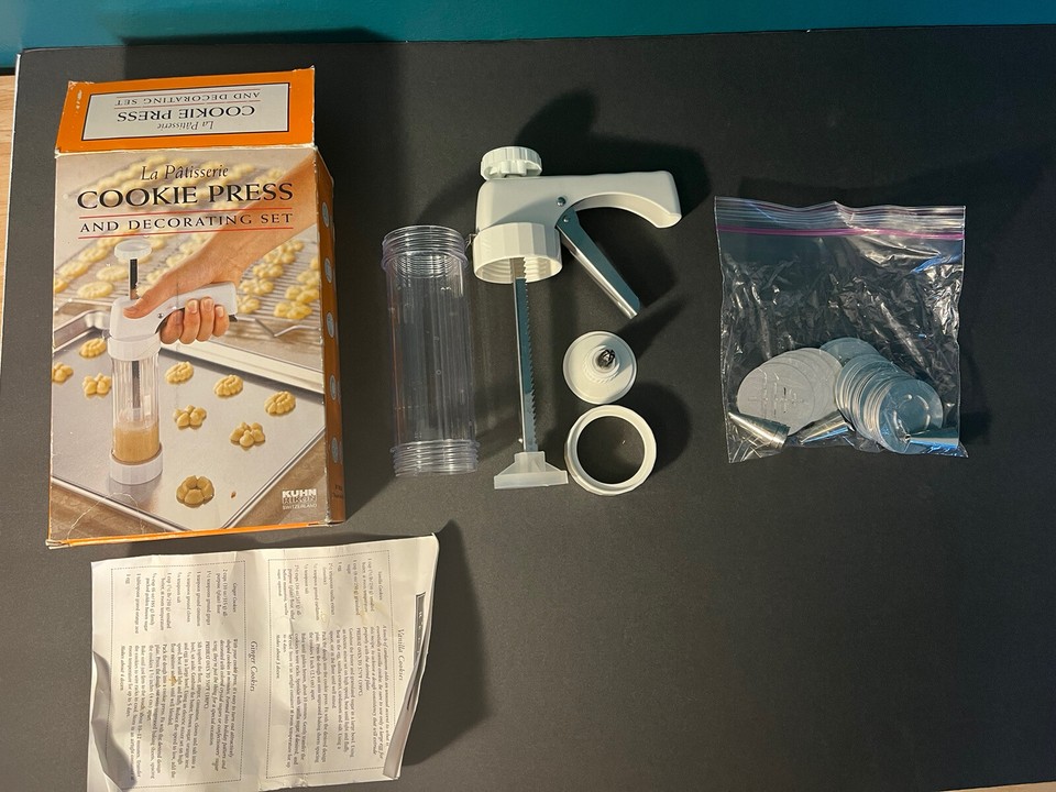Kuhn Rikon La Patisserie Cookie Press and Decorating Set eBay