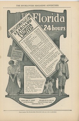 1905 Seaboard Air Line Railway Vintage Travel Ad Florida Limited Golf  Vacation | eBay