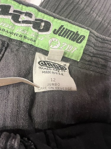 JNCO JEANS Shorts Youth Sz 12 Original Vintage 1990s Corduroy Big Pocket Skater - Picture 7 of 13
