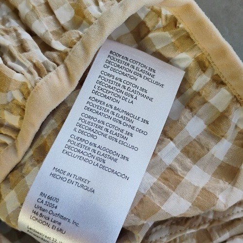 Maeve Anthropologie Gingham Sleeveless Button Down Top Cropped Size Small - Picture 11 of 14