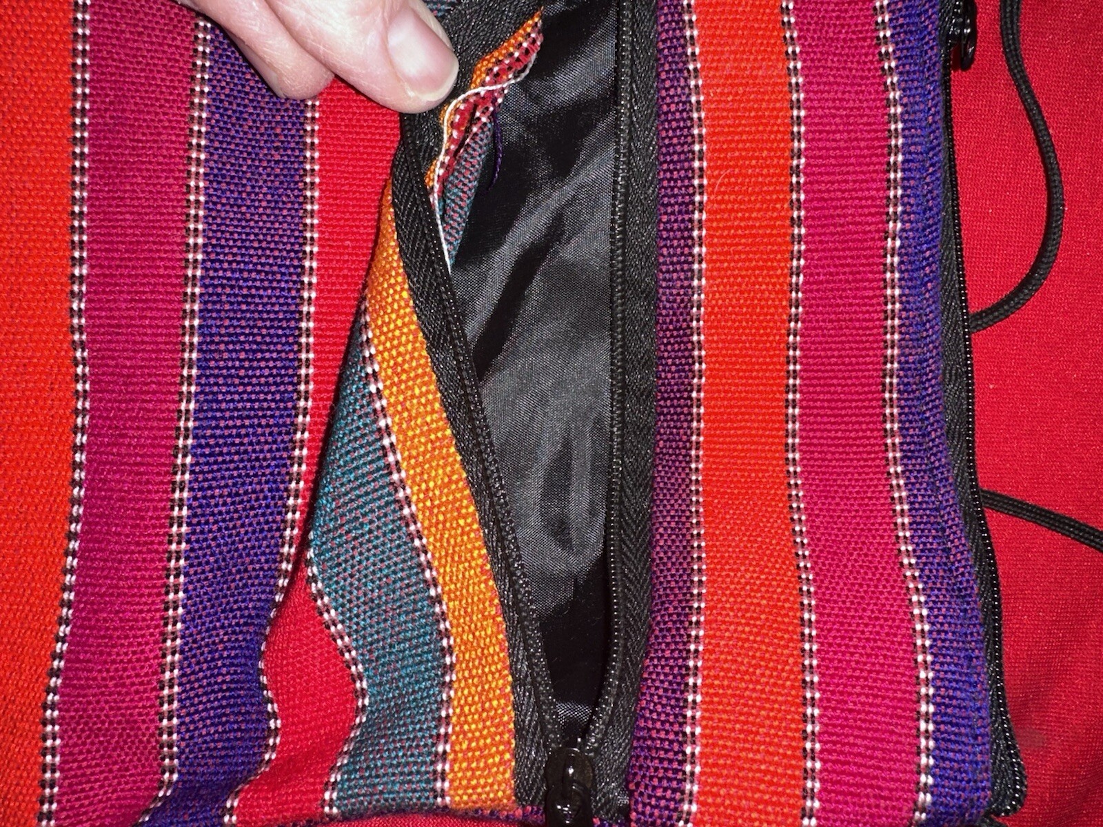 Multi-colored Needle Work Beaded Cross Body Purse - image 4