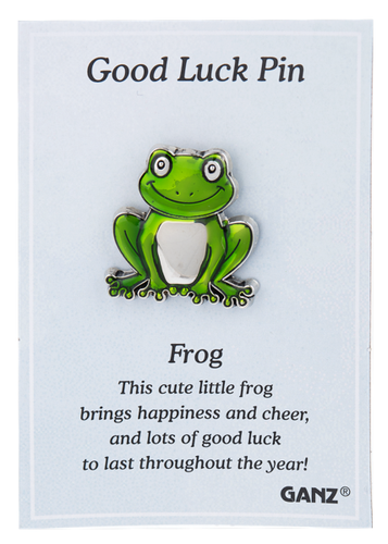 BB1 GOOD LUCK FROG tack PIN Ganz happiness cheer er74915 - Picture 2 of 6