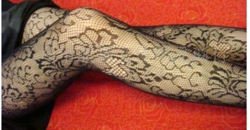 BLACK LACE PATTERNED TIGHTS 12 STYLES NEW FASHION HOSIERY FAST FREE POST - Bild 12 von 16