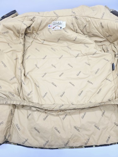 VTG Cabela's Frogskin Camouflage Jacket/Pants Camo Insulated Hooded Men's Large - Picture 8 of 21