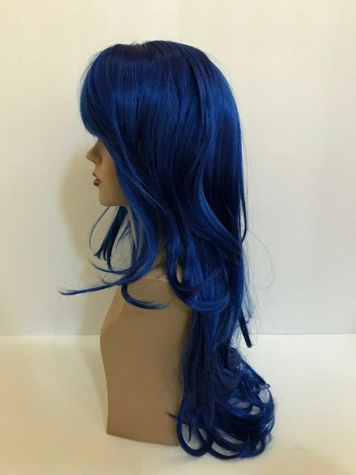 Pelucas de cosplay extra largas coloridas.  Capas largas con flequillo.  Nuevo. Foto 2 de 4