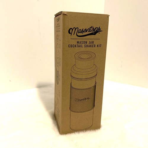 MASONTOPS Glass Mason Jar Cocktail Shaker New In Box -Teal - Picture 5 of 6
