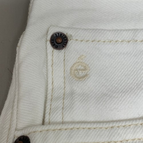 ETICA Tyler High Waist Straight Leg Ankle jeans Vintage White Size 28 EW180114A - Picture 5 of 17