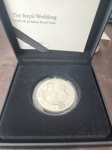 2018 The Royal Wedding of Harry and Meghan UK £5 ROYAL MINT Silbermünze PP - Bild 4 von 6