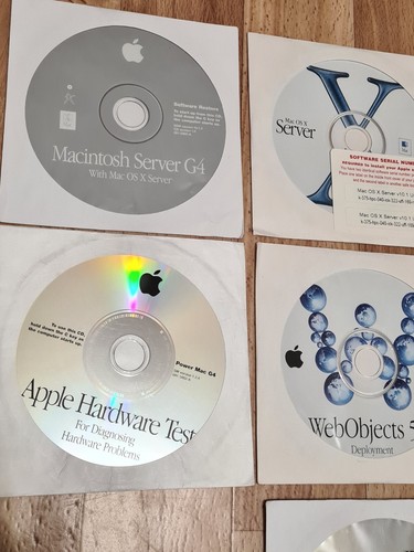 CD Apple Macintosh Server G4 Net Boot Web Objects Hardware Test Microsoft Works9 - Picture 2 of 13