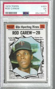 1970 Topps #453 Rod Carew All Star PSA 5
