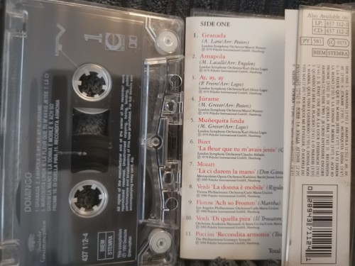 Placido Domingo - Domingo (Cassette Tape) - Picture 2 of 2