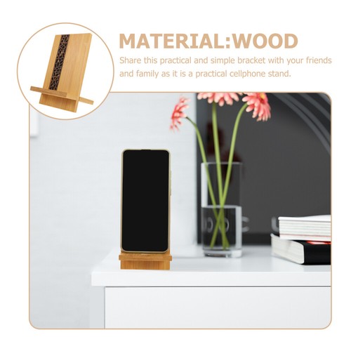 Wooden Mobile Phone Holder Office Smartphone Cell - 第 4/12 張圖片