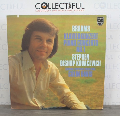 BRAHMS - PIANO CONCERTO NO.1 - STEPHEN BISHOP KOVACEVICH - PHILIPS 1980 LP🔥 - Picture 1 of 2
