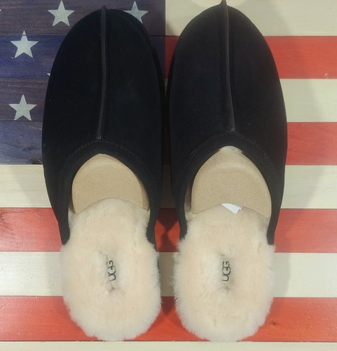 UGG Australia Scuff schwarze Lammfell Lammwolle Hausschuhe [1101111] Herren 15 - Bild 8 von 9