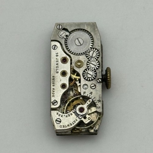 10.3mm Cyma Tavannes Ref 354 Manual Wind 15 Jewels Swiss Watch Movement PARTS - Picture 9 of 16