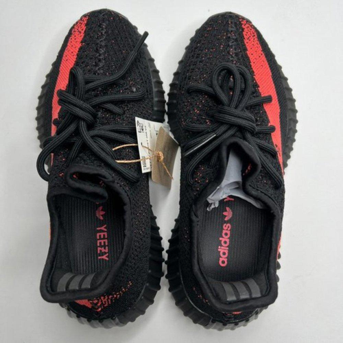 Adidas Yeezy Boost 350 v2 Core schwarz rot BY9612 Größe 4 - Bild 5 von 9