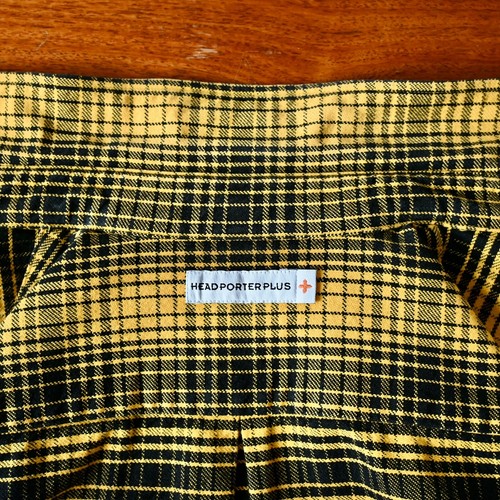 Vintage 2000s Head Porter Plus heavyweight flannel shirt, M, made in Japan - Picture 8 of 14