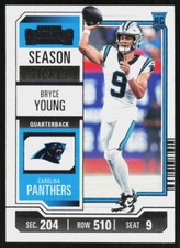 2023 Panini Contenders Bryce Young #15 FOOTBALL Panthers RC Season Ticket Retail