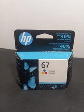 HP 67 Ink Cartridge Tri-color Original 3YM55AN - Sealed 2023