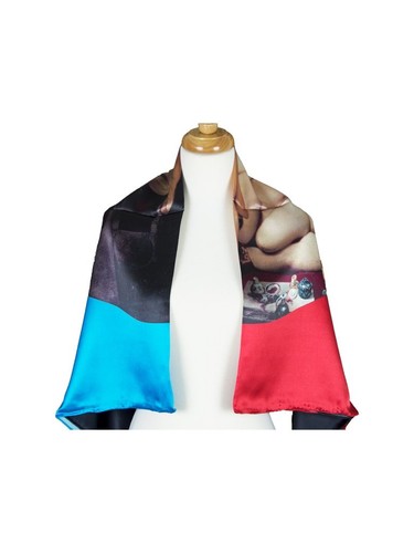Beauty Mulberry Satin Silk Stole Women Square Scarf - Picture 3 of 5