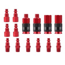 14pcs Air Hose Fittings 1/4 Inch NPT Thread Quick Connect Air Coupler and Plug