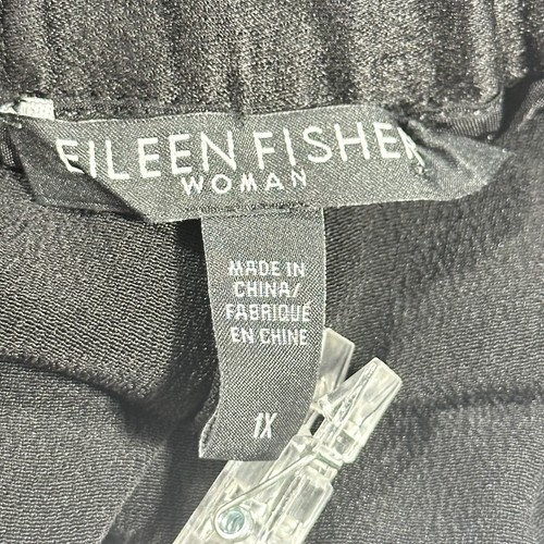 Eileen Fisher Hose Damen 1X Schwarz Pull On Cropped Relaxed Fit Gummibund - Bild 4 von 7