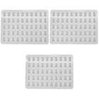 3pcs Haushalts Süßigkeiten Schimmel entzückende Gummibärchenbärand-Silikonform