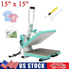 15" x 15" DIY Digital Clamshell T-shirt Heat Press Machine Sublimation Transfer
