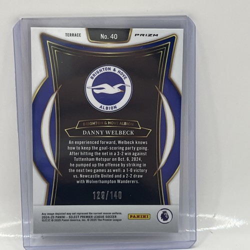 2024-25 Select Danny Welbeck - Purple 120 /140 Brighton No.40 Sku 367 - Picture 6 of 10