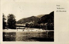 Ak Hollenstein an der Ybbs in Niederösterreich, Badegäste am... - 4983194