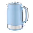 Swan Retro Cordless Electric Kettle 1.7L Blue Fast Boil 360° Base Boil Dry Safe