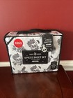 Haunt Haven KING 4 Piece Sheet Set Halloween Skull Pumpkin Tombstone Decor