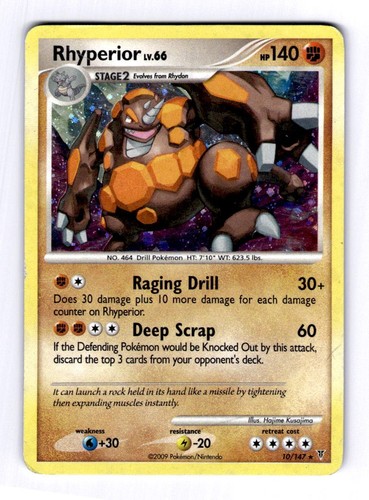 Rhyperior Supreme Victors #10 (2009) Holo HP Pokemon